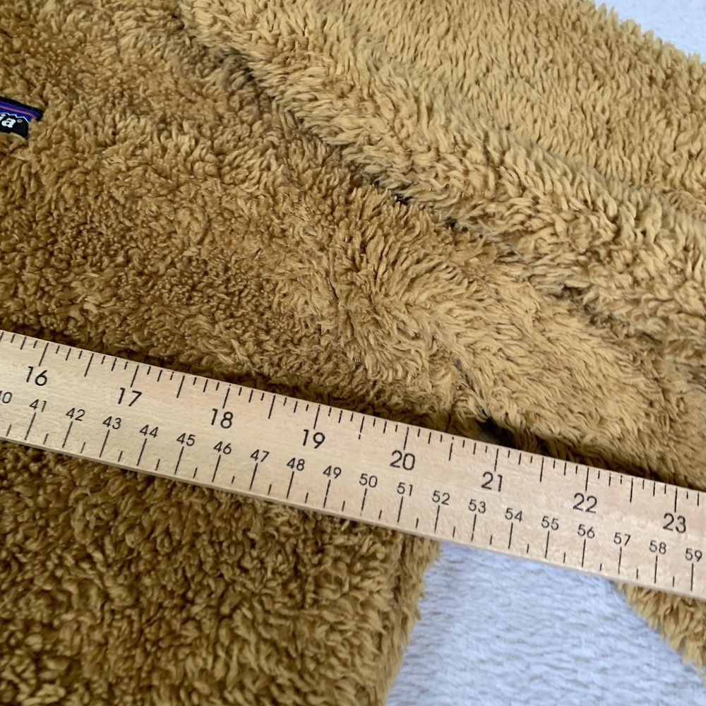 Patagonia Sweater Womens Large Brown Fleece 1/4 Zip Mock Neck Pullover Los Gatos - Picture 4 of 12